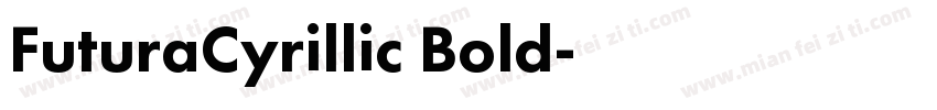 FuturaCyrillic Bold字体转换